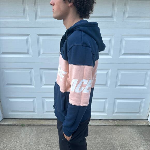 Men's Palace Colorblock Full Zip Hoodie Size M - Picture 3 of 6
